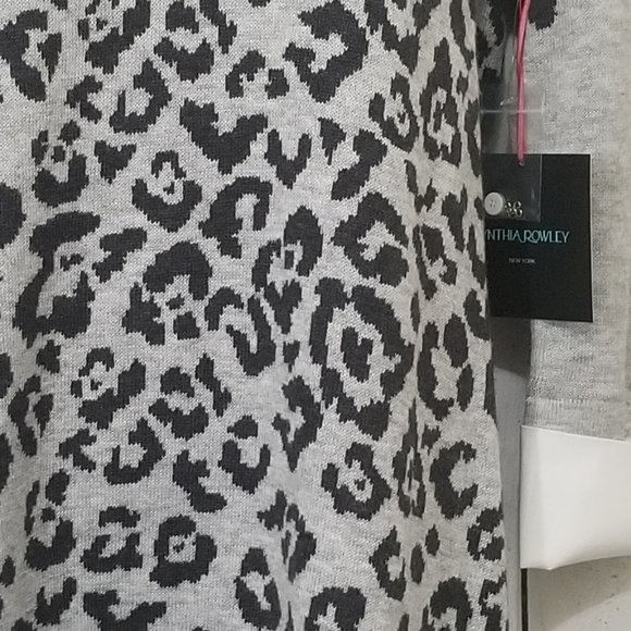 Cynthia Rowley Sweater Animal Print Dress - Picture 5 of 8